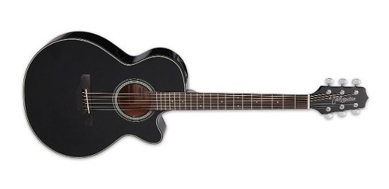 Guitarra Electroac Stica Takamine Gf Ce Blk Con Corte Negra Music Shaker