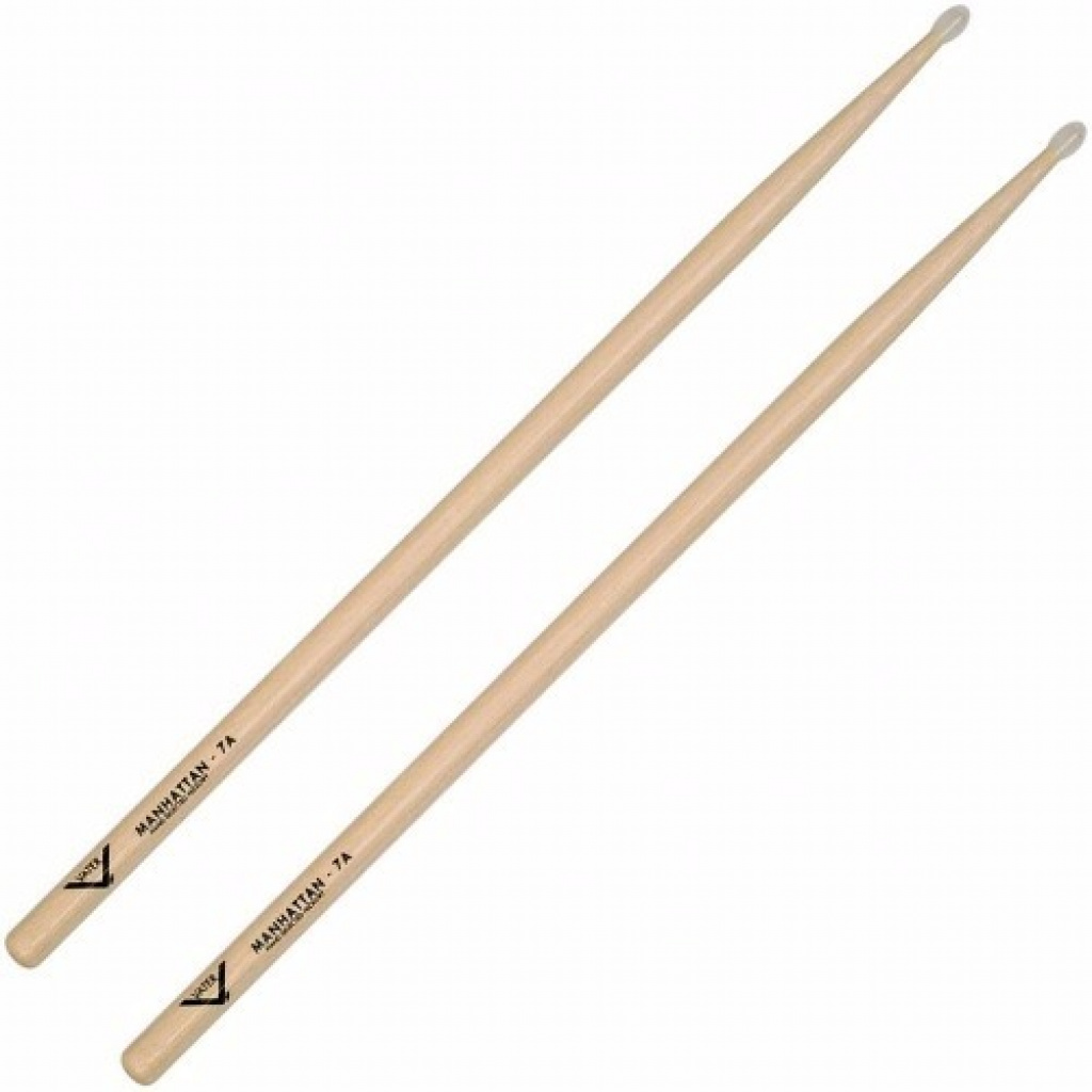 Palillos Bateria Vater Vh7an American Hickory Punta Nylon 7a Music Shaker