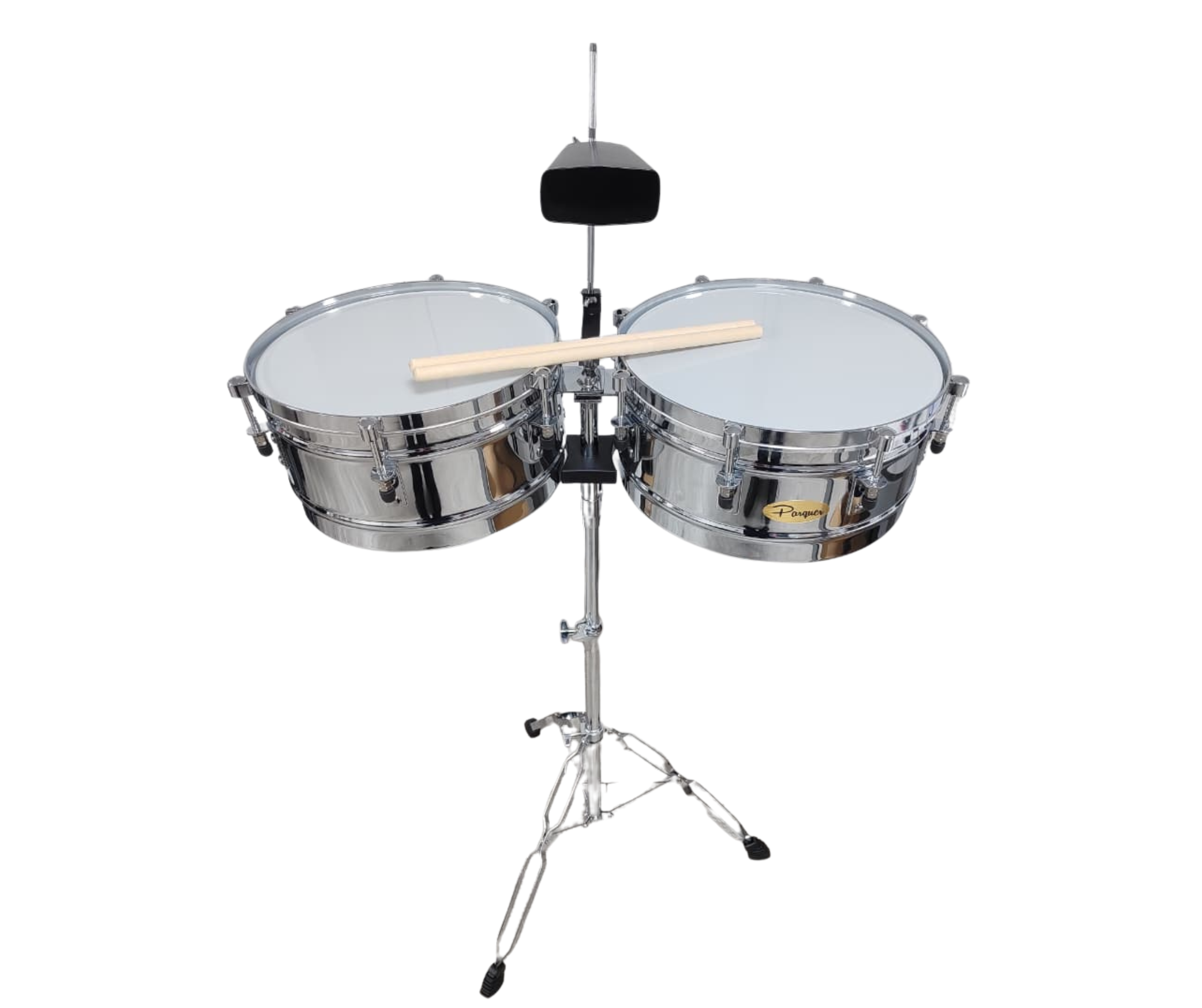 Timbaleta Parquer Master 13 y 14 con Soporte Cencerro