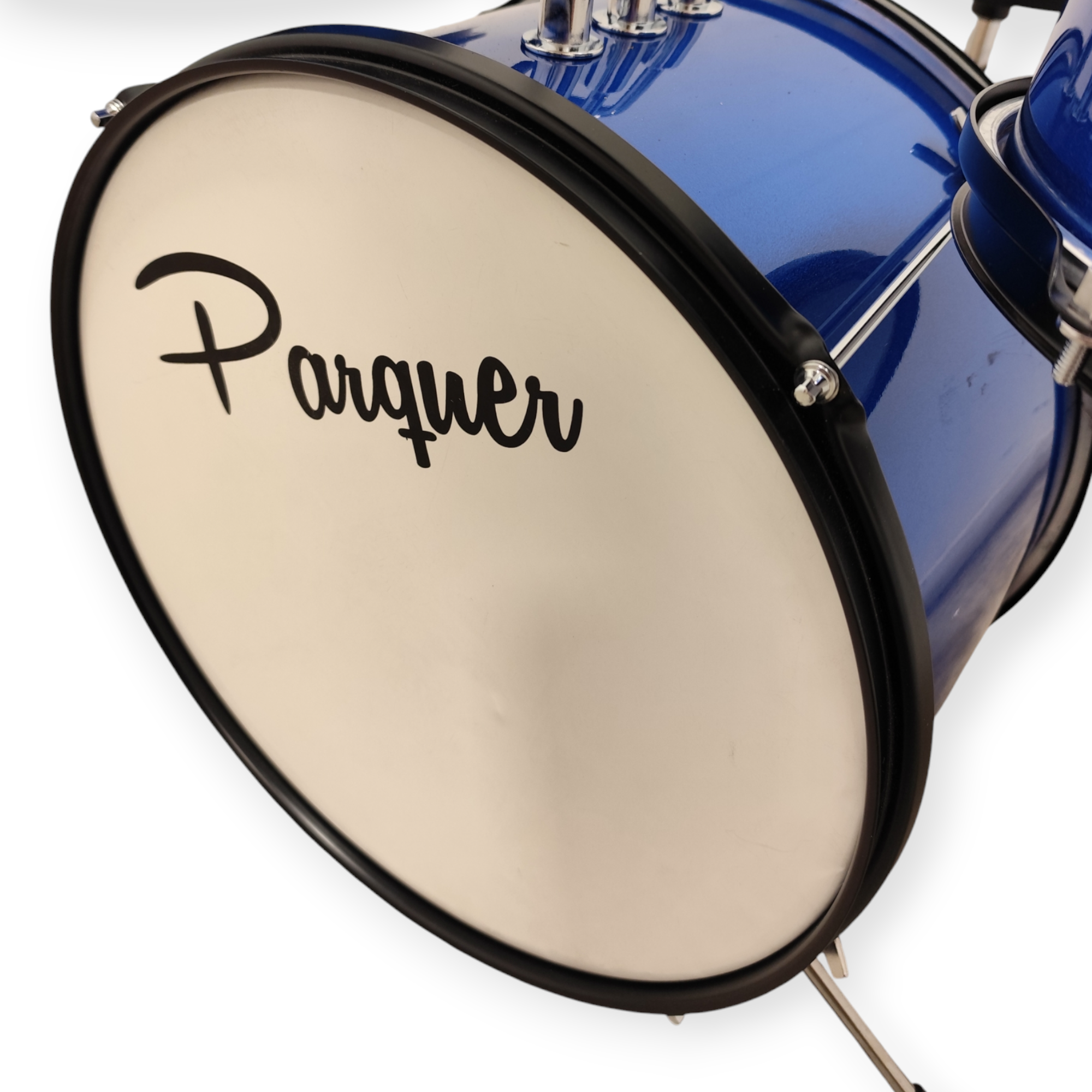 Batería Niños Infantil Parquer AZUL, Pedal, Banqueta, Plato - Imagen 6