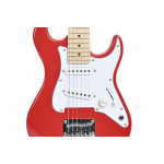 Guitarra Eléctrica Stratocaster Parquer Roja Niños Viajera - Imagen 3