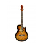 Guitarra Elelctroacústica Parquer Corte Sunburst Mini Jumbo