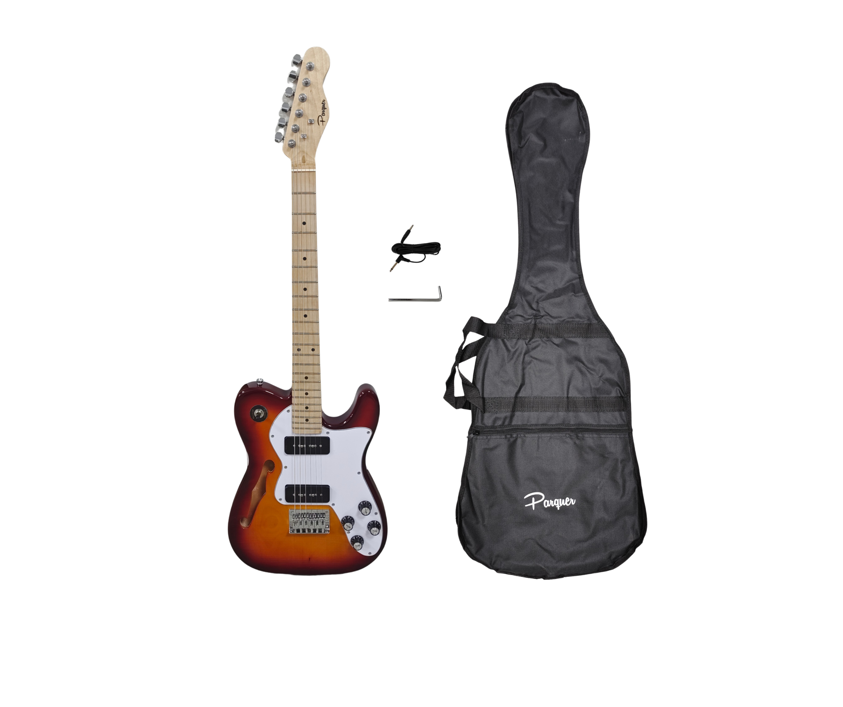 Guitarra Parquer Telecaster Thinline Semi Hueca Sunburst
