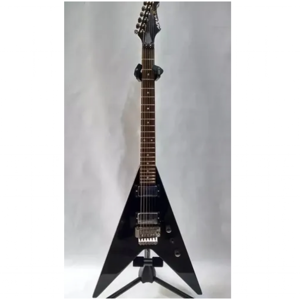 Double Kiss Vinnie Vincent Pearl White Gold Flying V Chitarra