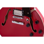 Guitarra Eléctrica Parquer 335 Semi Hueca Jazz Roja C Funda - Imagen 4