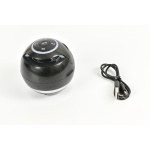Parlante Portatil Bluetooth Hügel A18bk Bola Luz Led Negro - Imagen 2
