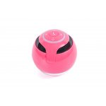 Parlante Portatil Bluetooth Hügel A18pk Bola Luz Led Rosa