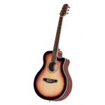 Guitarra Electroacústica Parquer Custom Apx Sunburst Corte