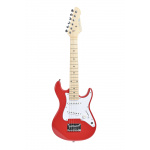 Guitarra Eléctrica Stratocaster Parquer Roja Niños Viajera