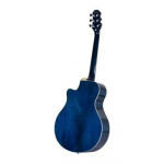 Guitarra Acustica Mini Jumbo Azul Parquer Corte Media Caja - Imagen 3