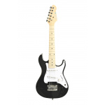 Guitarra Eléctrica Stratocaster Parquer Niño Negra 78cm