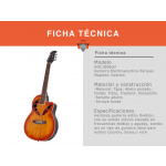 Guitarra Electroacústica Caja Parquer Majestic Ovation Sb - Imagen 2
