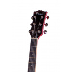 Guitarra Eléctrica Parquer 335 Semi Hueca Jazz Roja C Funda - Imagen 5