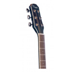 Guitarra Electroacústica Mini Jumbo Azul C/corte c/Funda - Imagen 4