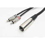 Cable Profesional Pro Audio Rca a Canon Xlr Macho 1,8 Mts