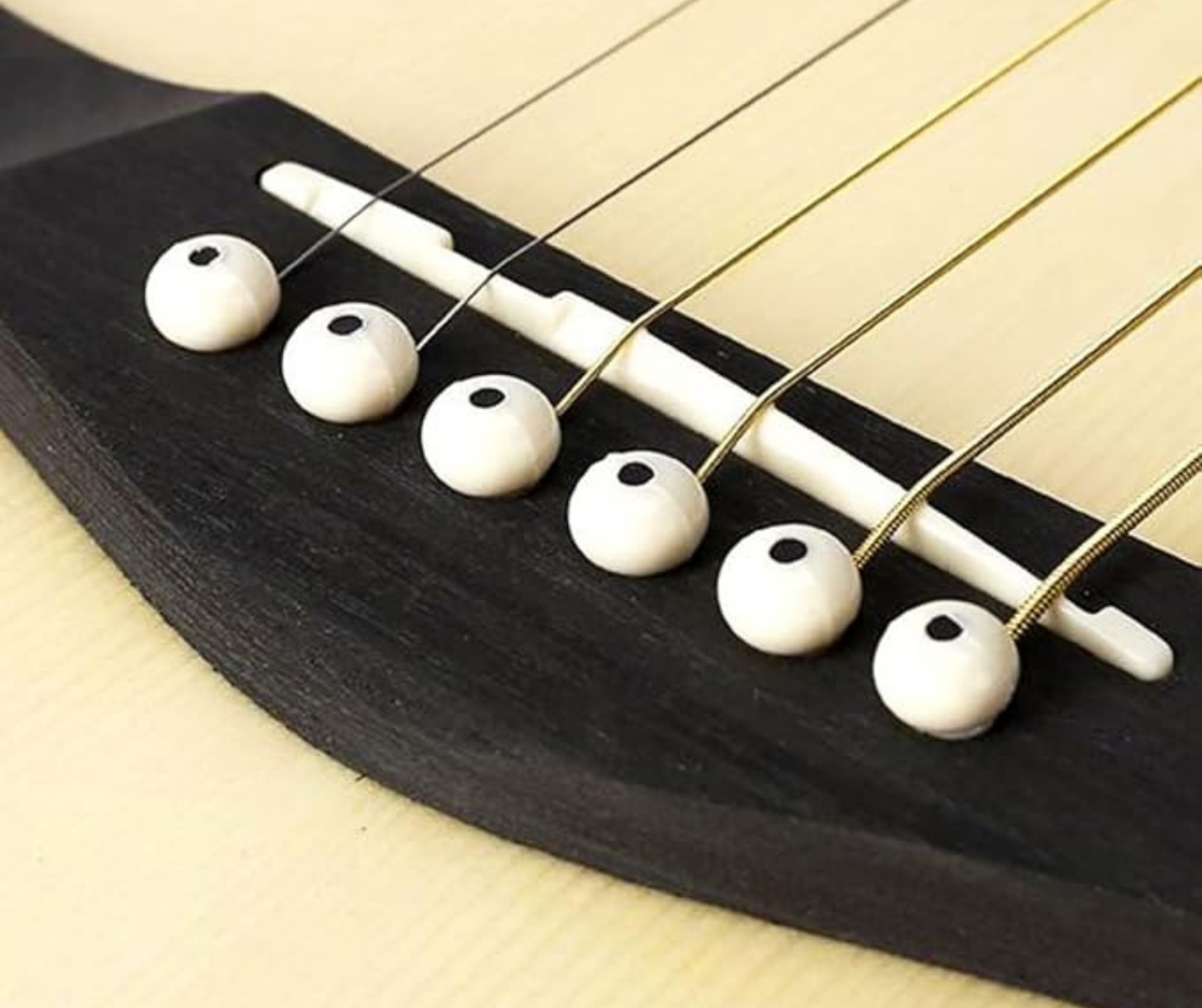 Pines Para Guitarra Acustica Alice Blanco - Imagen 2