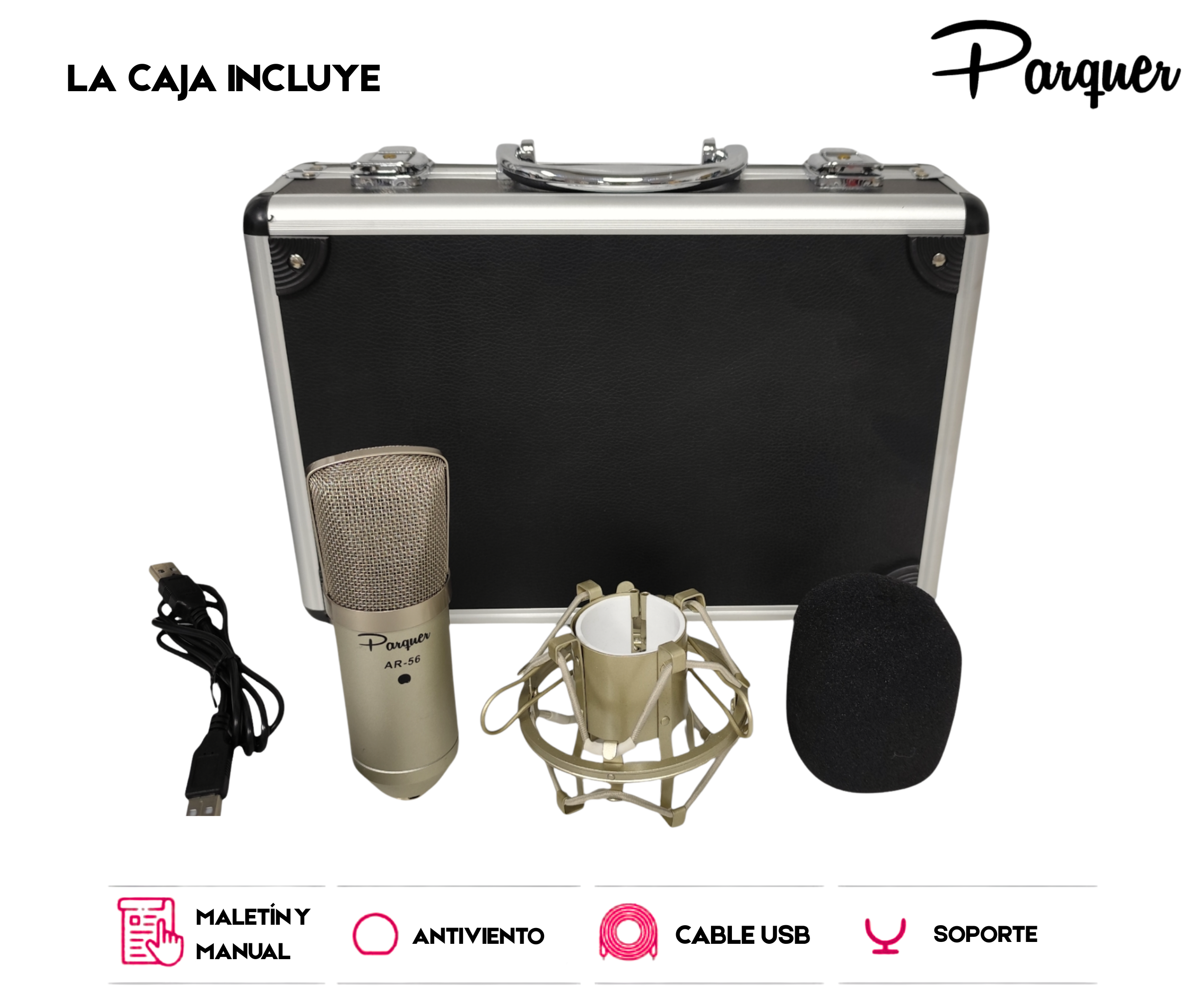 Microfono Cardiode Vintage Parquer Ar-56 - Imagen 2