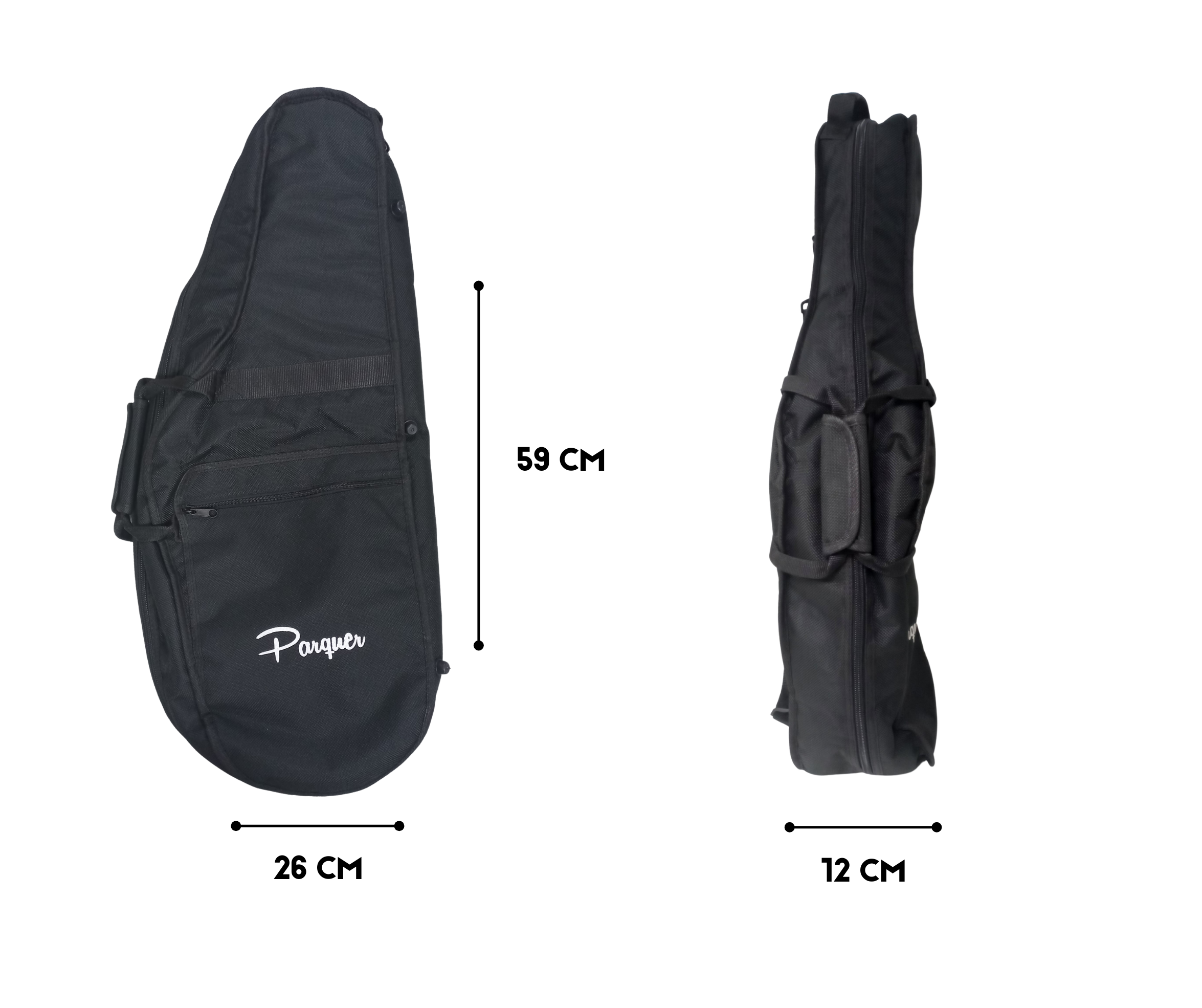 Funda Acolchada Para Saxo Alto Parquer Tipo Mochila - Imagen 4