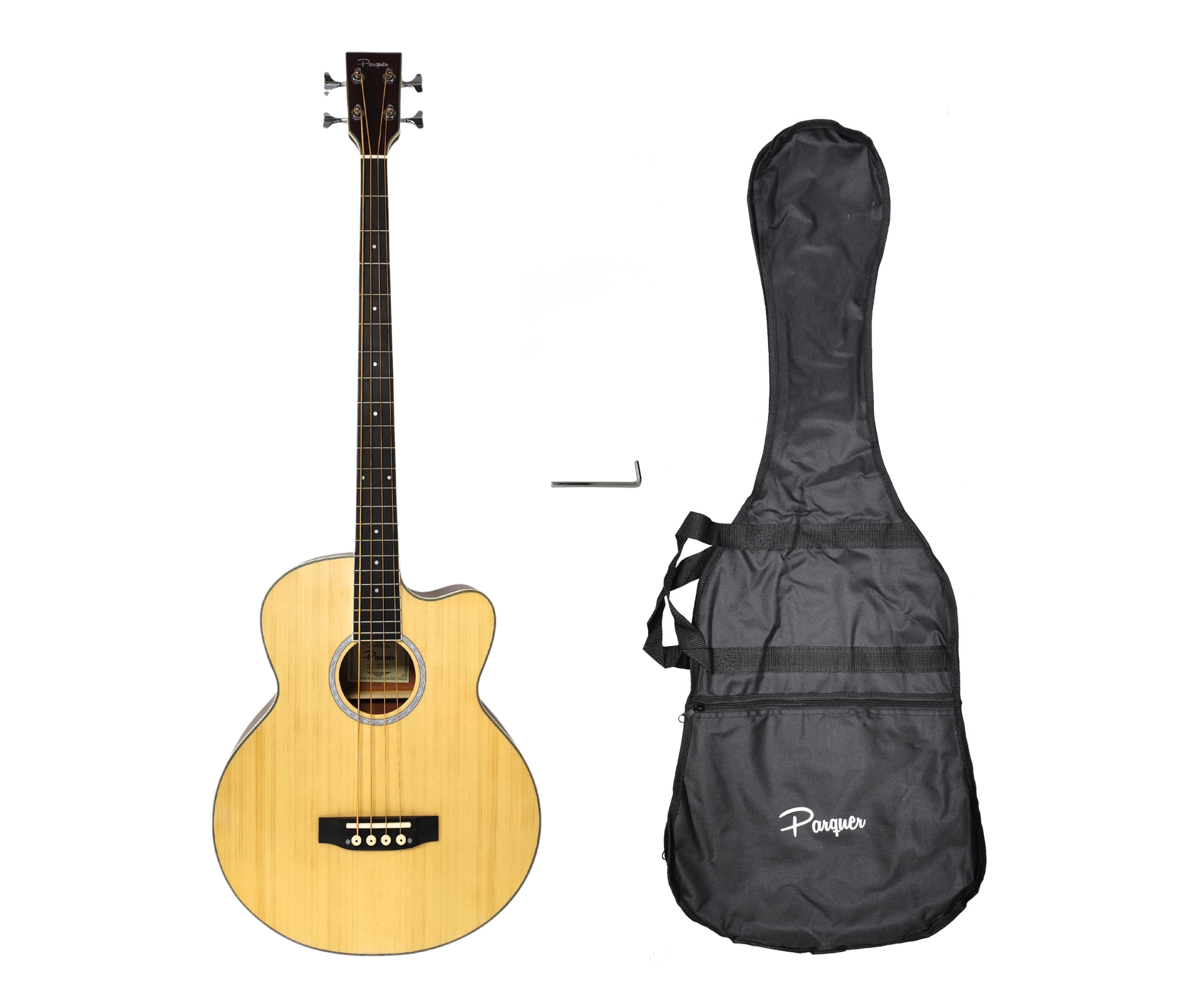 Bajo Electroacústico Parquer Natural 4 Cuerdas