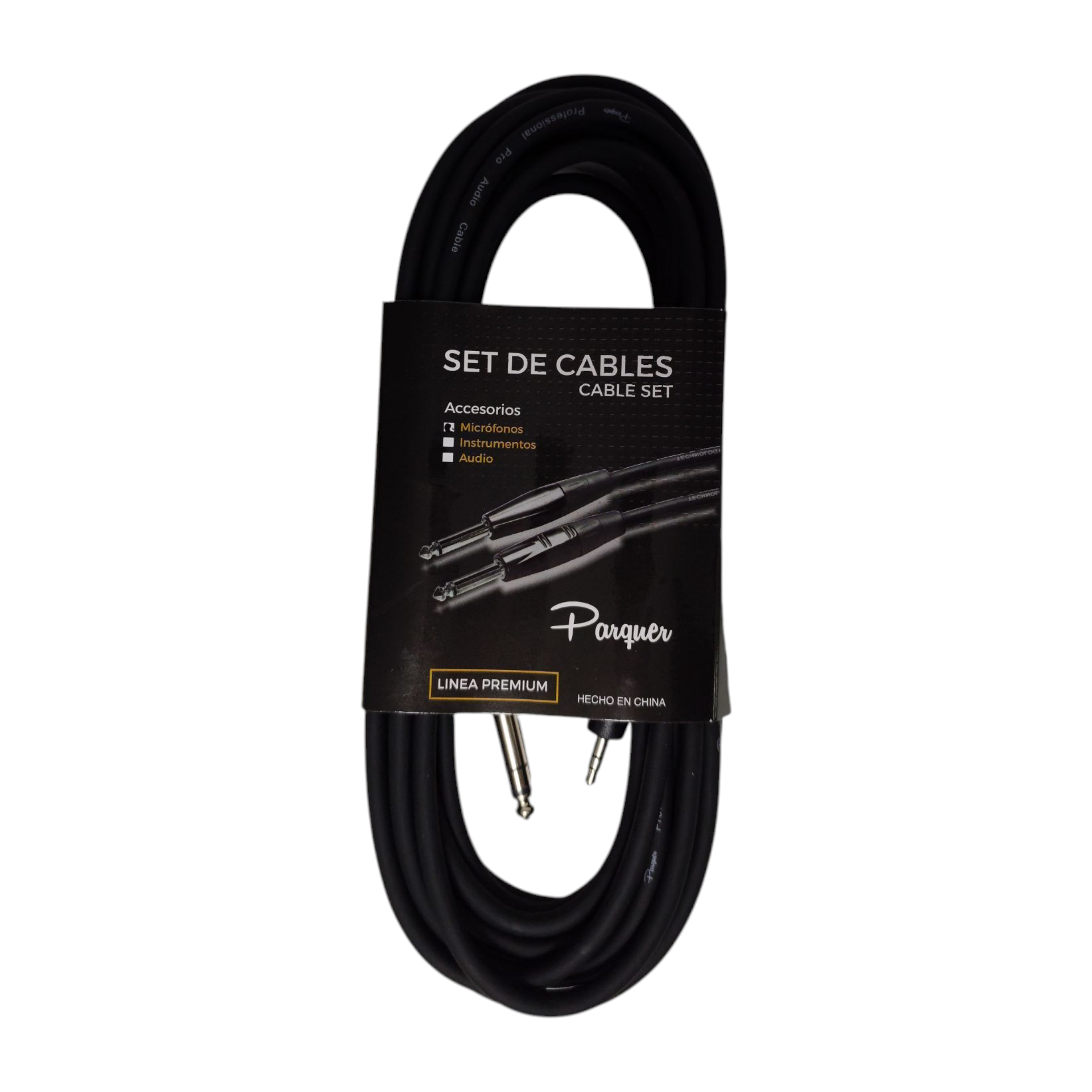 Cable Plug 6.5 a Mini Plug 3.5 Parquer 6 Metros Stereo