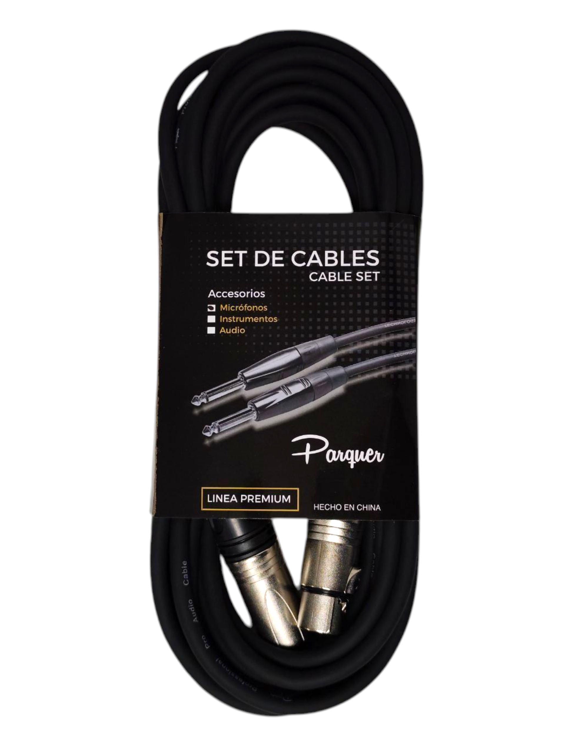 Cable Microfono Parquer 6 metros Canon a Canon