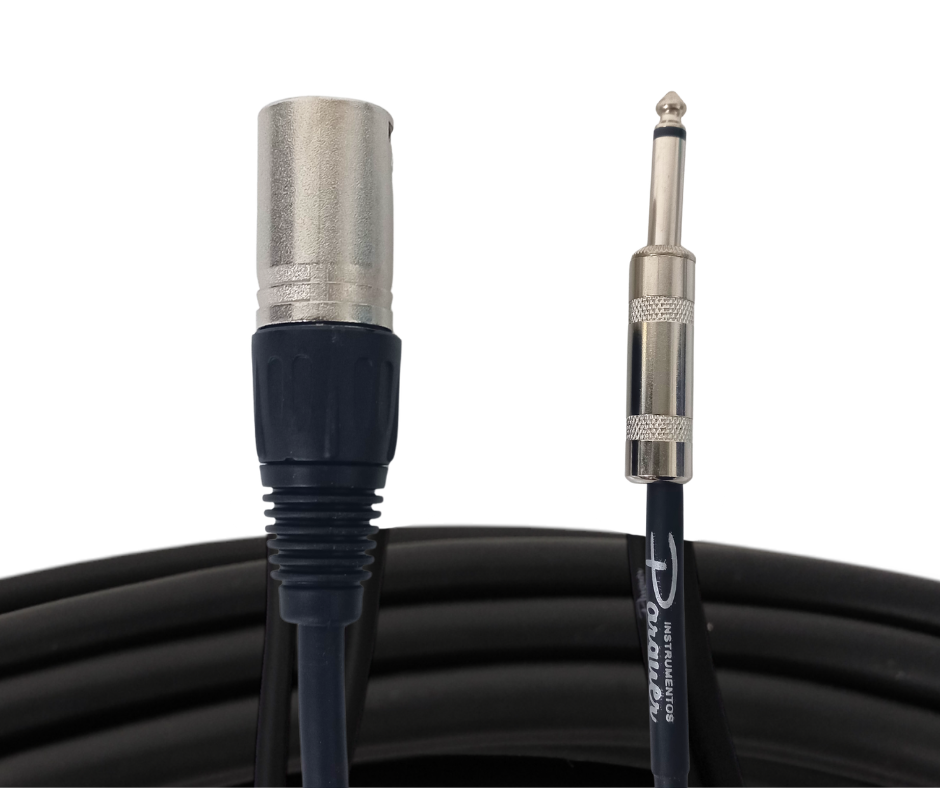Cable Profesional Pquer Plug Mono a Canon Xlr Macho de 7,6 metros - Imagen 2