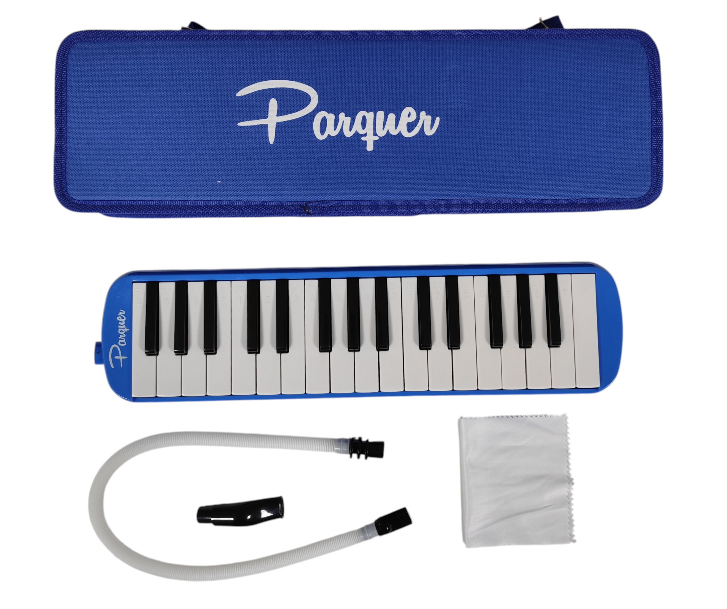 Melódica Parquer Azul 32 Notas Estuche Reforzado