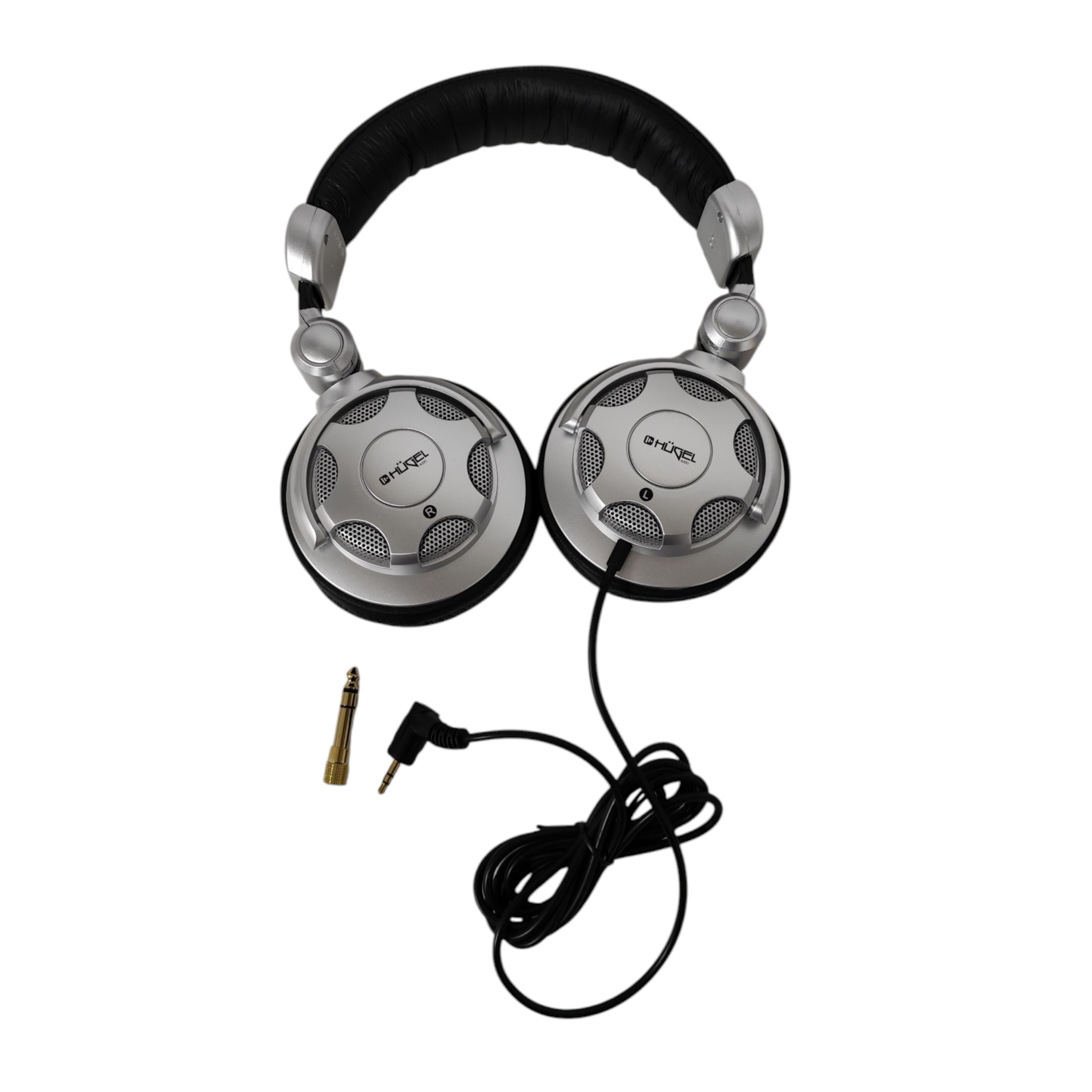 Auriculares Dj Hügel Headphones Monitoreo Cerrados Gris