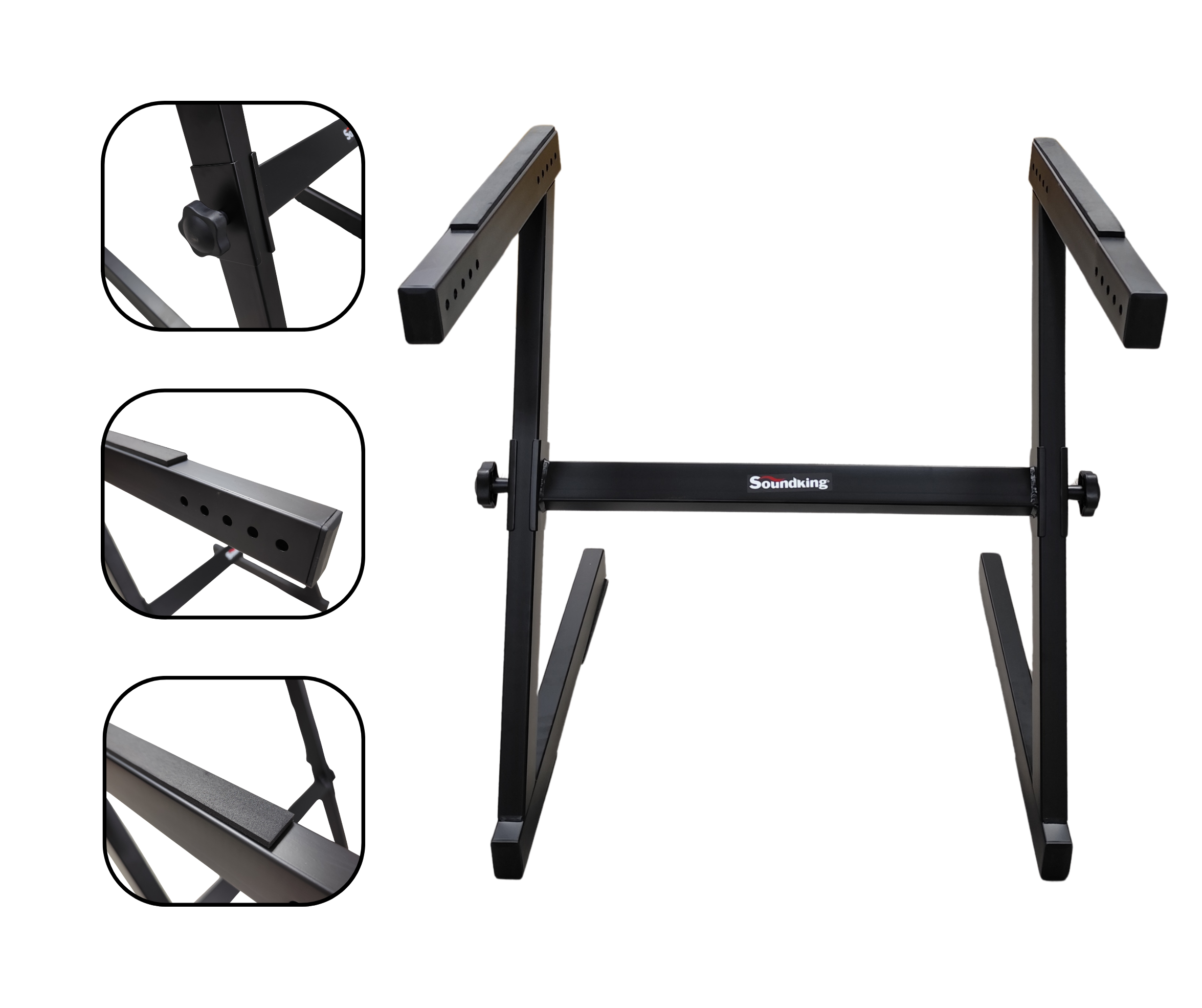 Soporte de Teclado Con Descanso Para Piernas Soundking