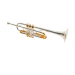 Trompeta Parquer en Do Plateada Dorada Estuche Envio Gratis