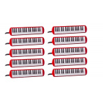 Combo Melódicas Roja X 10un + Funda + Boquilla