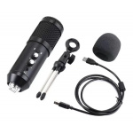 Micrófono Condenser Hügel Grabación USB Soporte Trípode - Imagen 2