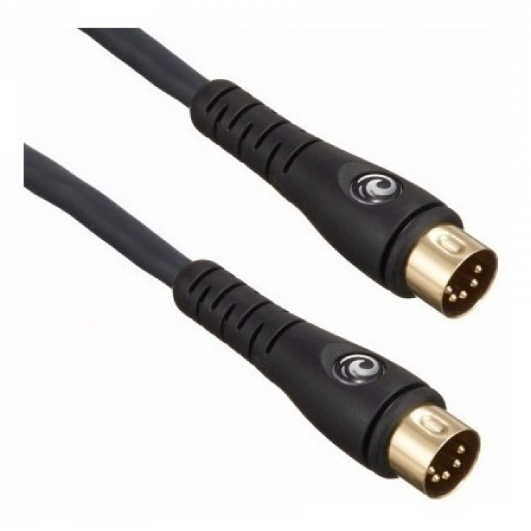 Cable Midi / Midi D'addario 5 Conectores Dorados 1,5 Mts Music Shaker