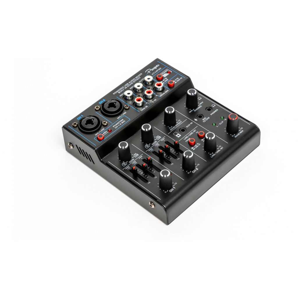 Consola Mixer Interfaz Parquer 4 Canales Phantom Grabación Music Shaker