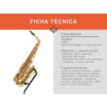 Saxo Alto Custom Dorado Estuche Accesorios Completo - Imagen 2