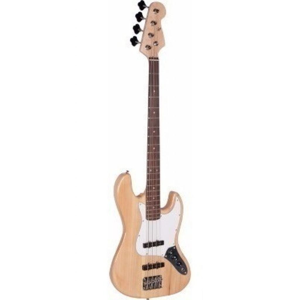 Bajo ElectRico Texas Tipo Jazz Bass Color Nautral 2 Tonos - Music Shaker