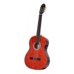 Guitarra Electrocriolla Parquer Custom Marrón con Funda