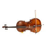Cello Violoncello Segovia 4/4 Madera Oscura Tilo Funda Arco - Imagen 4