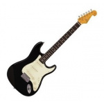 Guitarra Stratocaster Sx Negra Fst62 Set Bk C/ Funda