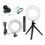 Ring Aro Luz Led Hügel Streaming USB 16cm Soporte - Imagen 2