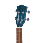 Ukelele Soprano Parquer de Madera Color Azul con Funda - Imagen 4