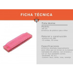 Armónica Parquer Plástico Rosa 10 Celdas en Do - Imagen 2