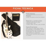 Combo Guitarra Eléctrica Parquer Lp Negra Amplificador 10w - Imagen 2