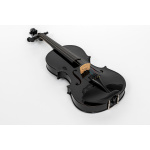 Violín Acústico Segovia Superior 4/4 Negro Macizo Arco - Imagen 3