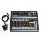 Consola Mixer Parquer 6 Canales Efectos USB Phantom - Imagen 3