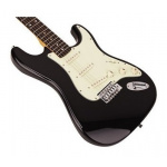 Guitarra Stratocaster Sx Negra Fst62 Set Bk C/ Funda - Imagen 2