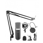 Kit Streaming Gamer Hügel Aro Luz Soporte Celular Microfono - Imagen 2