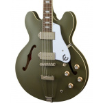 Guitarra Eléctrica Epiphone Casino Worn Olive Verde Hollow - Imagen 2
