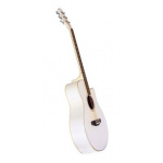 Guitarra Acustica Parquer Tipo Apx Blanca Media Caja Corte - Imagen 4