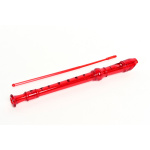Flauta Dulce Parquer Escolar Soprano Alemana Color Rojo